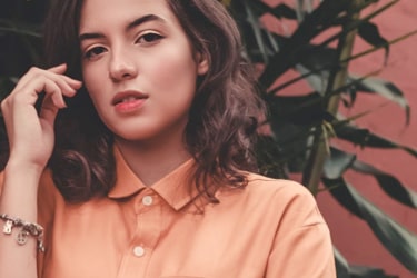 Fashion model wearing stylish outfit